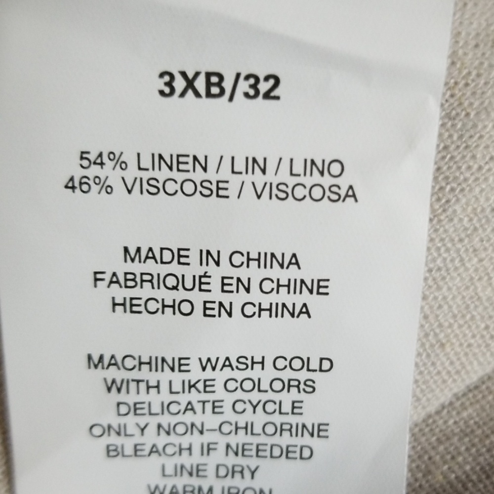 3X or 4X Linen pants - Picture 4 of 6